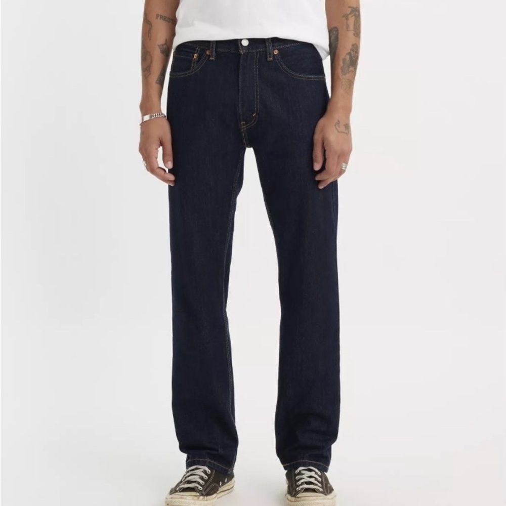 Levi's Men's Dark Indigo Straight Jeans